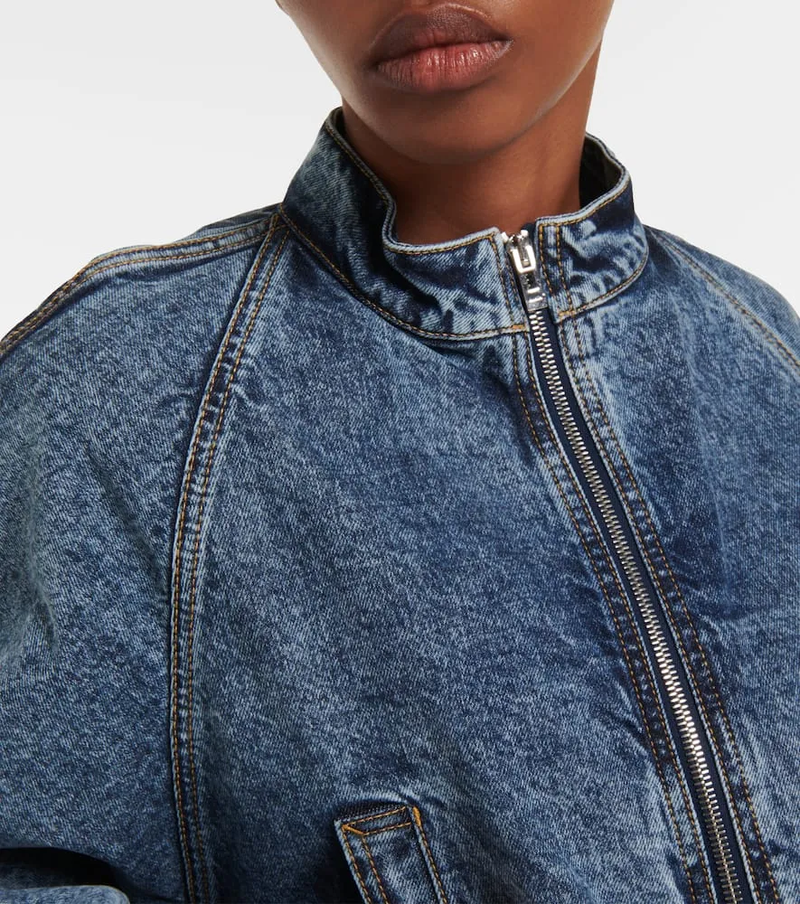 Alaia Round Racing denim jacket