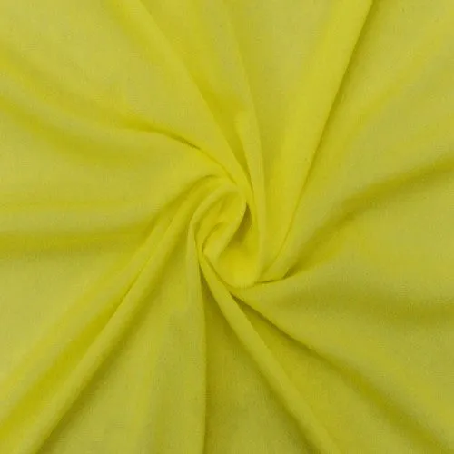 Bright Yellow Famous Make Sheer Stretch Yoga Wear Fabric