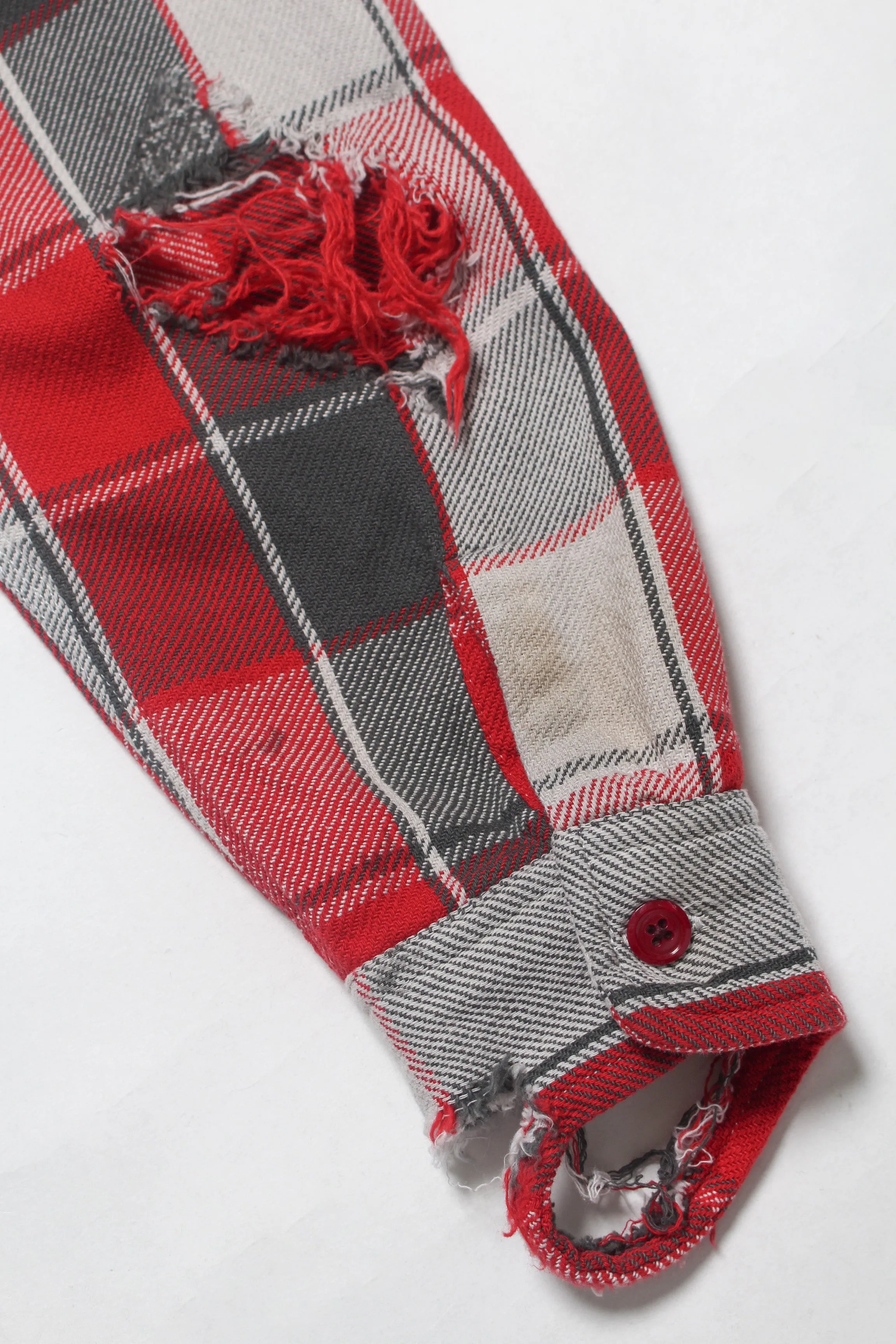【C30 5th ANNIVERSARY ITEM】5th ANNIV. REPAIR AGEING FLANNEL SHIRTS DUSTY
