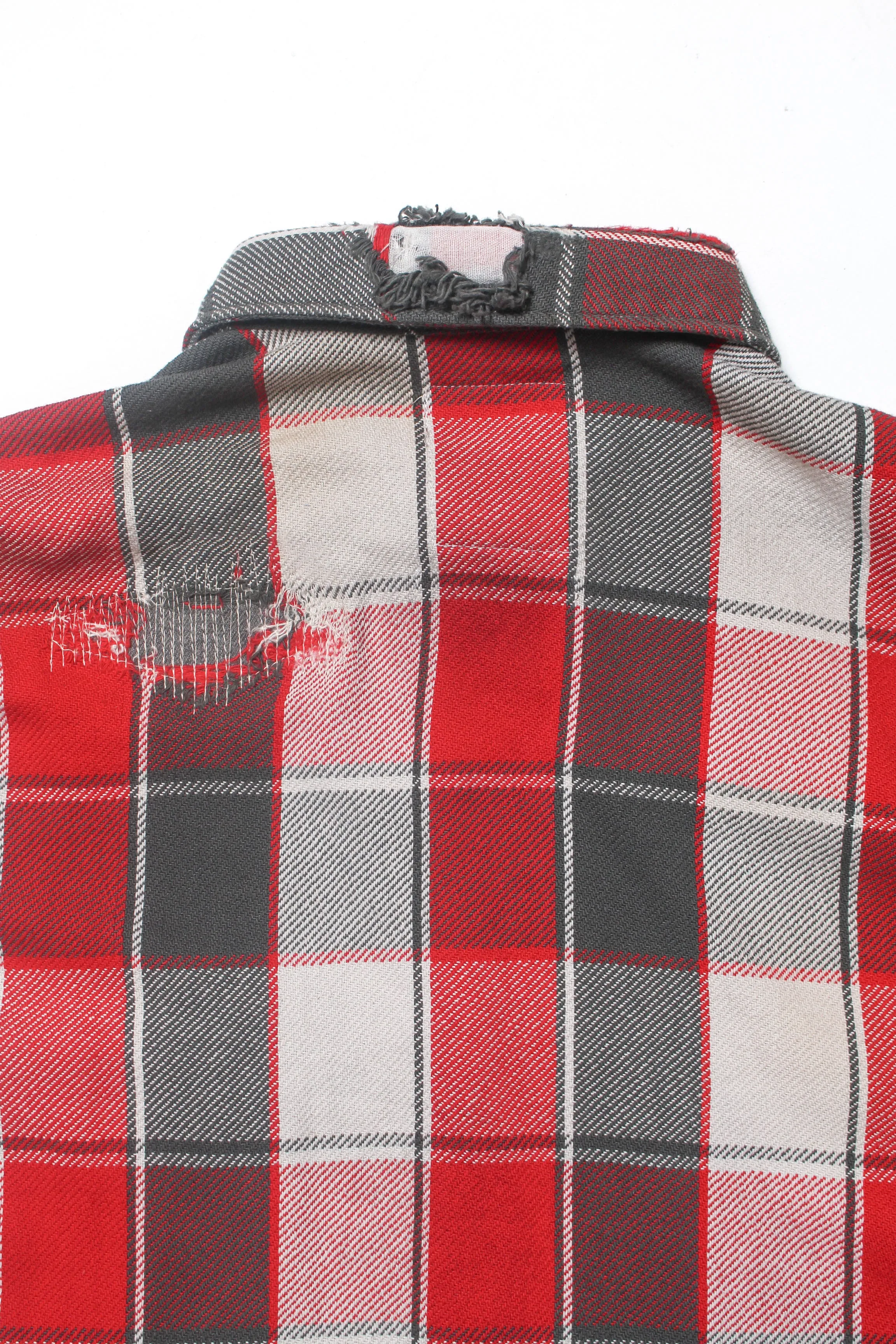 【C30 5th ANNIVERSARY ITEM】5th ANNIV. REPAIR AGEING FLANNEL SHIRTS DUSTY