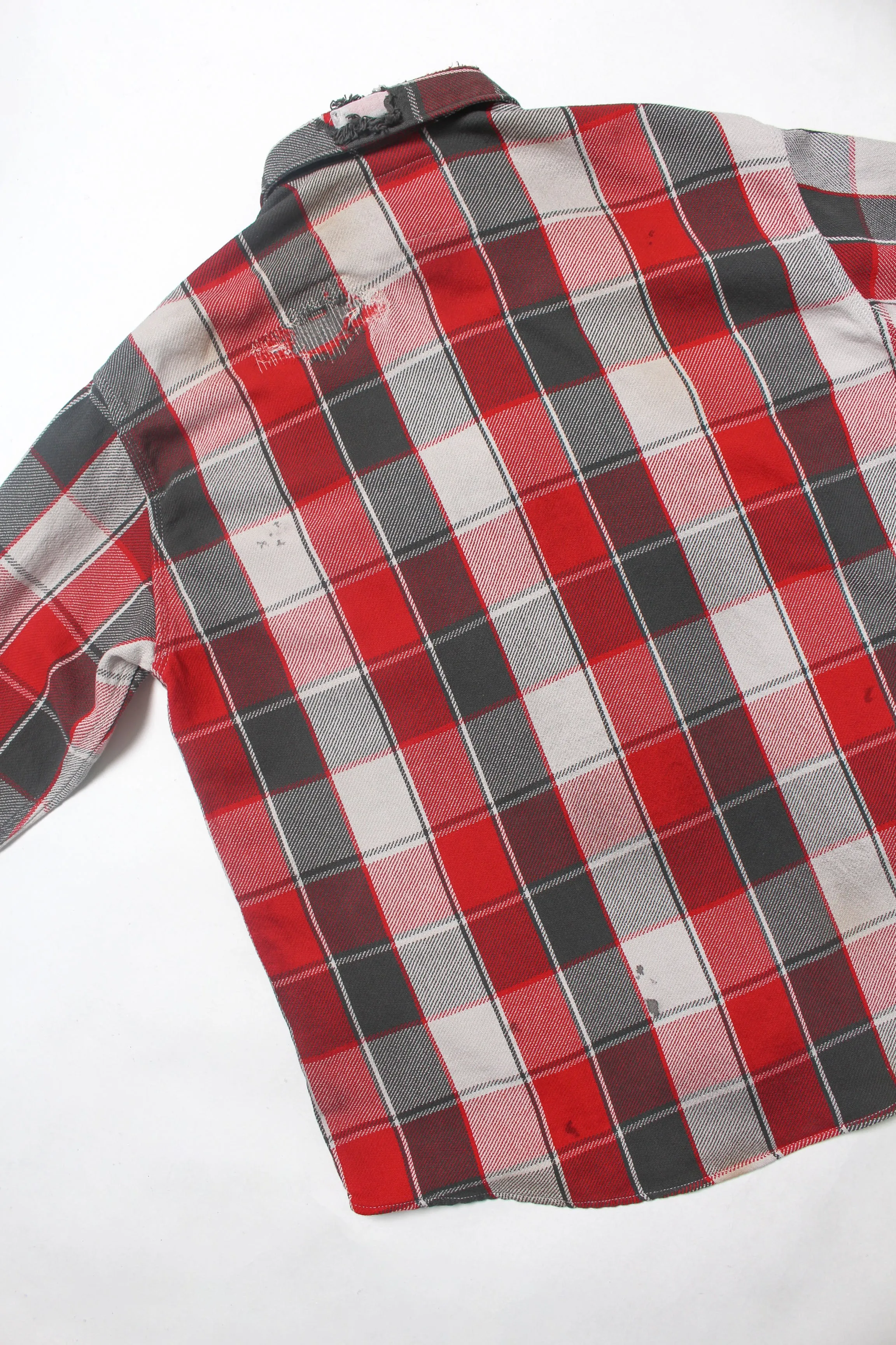 【C30 5th ANNIVERSARY ITEM】5th ANNIV. REPAIR AGEING FLANNEL SHIRTS DUSTY