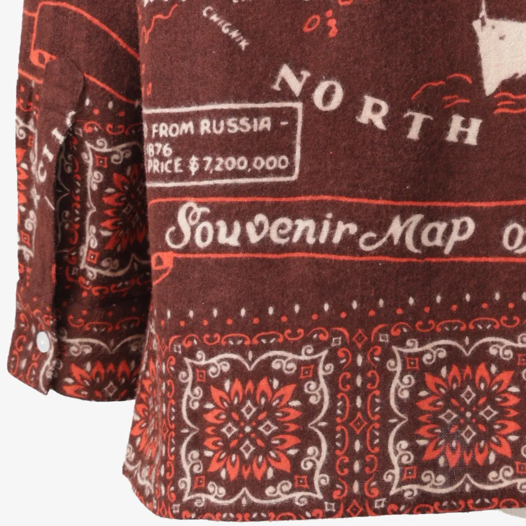 Cotton Flannel Alaska Frill Shirts フランネルフリルシャツ アラスカ / Pim66FL-AL-c2 Brown