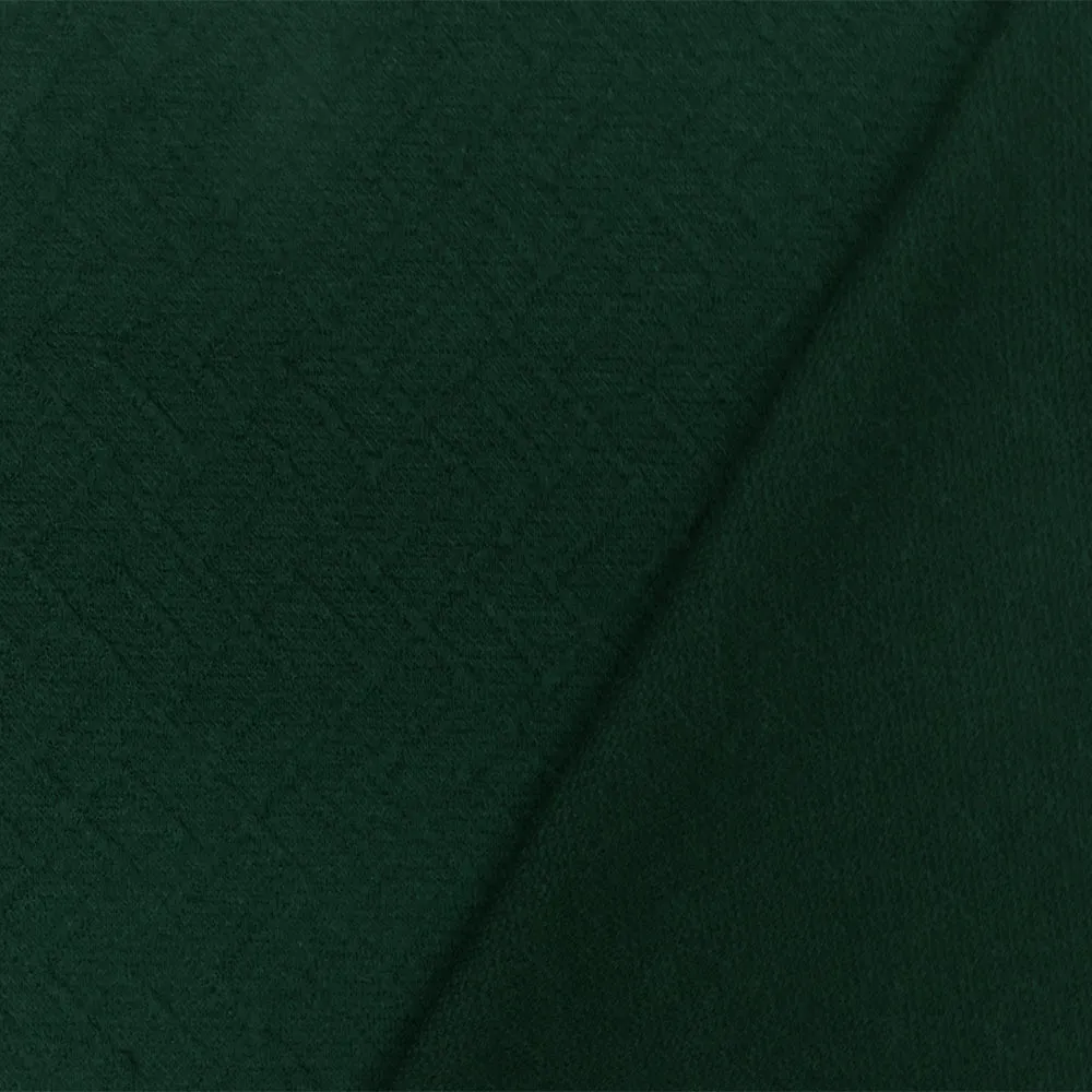 Fantasy Green Abstract Tile Jacquard Stretch Rayon Double Knit Fabric