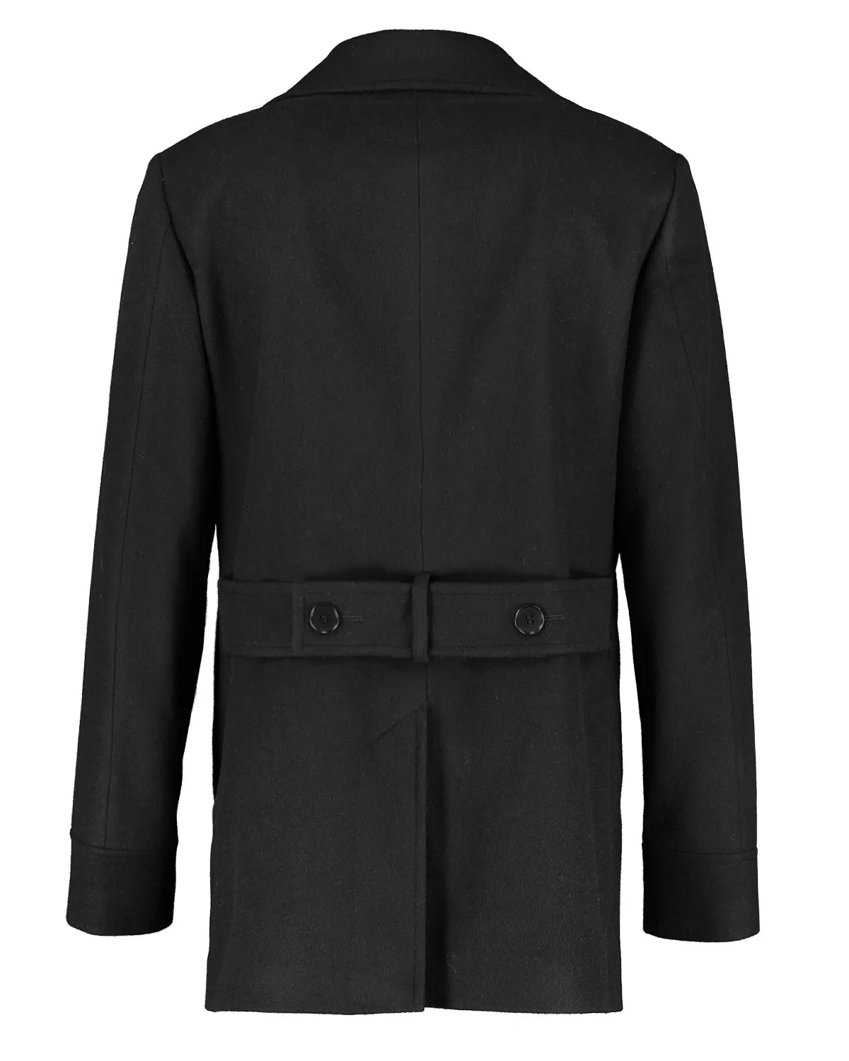 Haddock Black Pea Coat