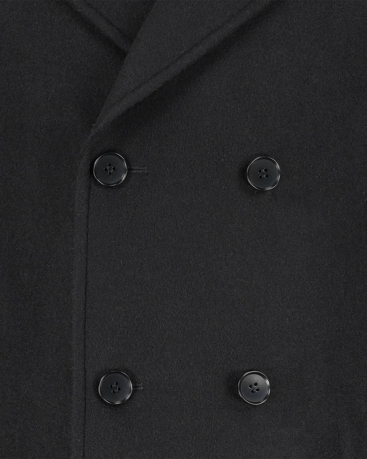 Haddock Black Pea Coat
