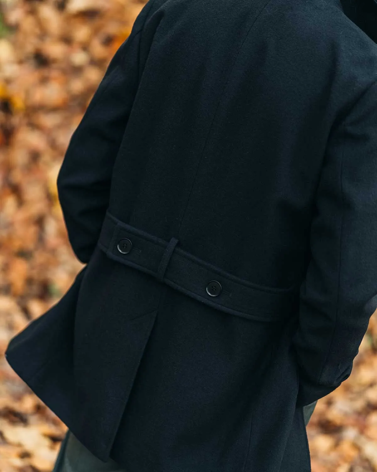 Haddock Black Pea Coat