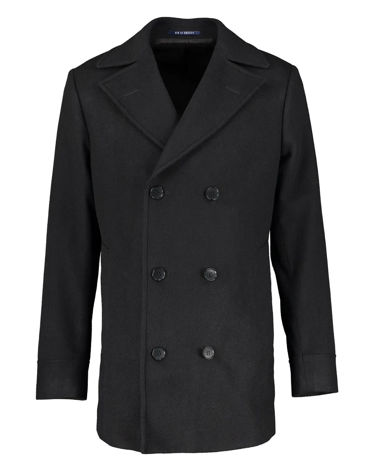 Haddock Black Pea Coat
