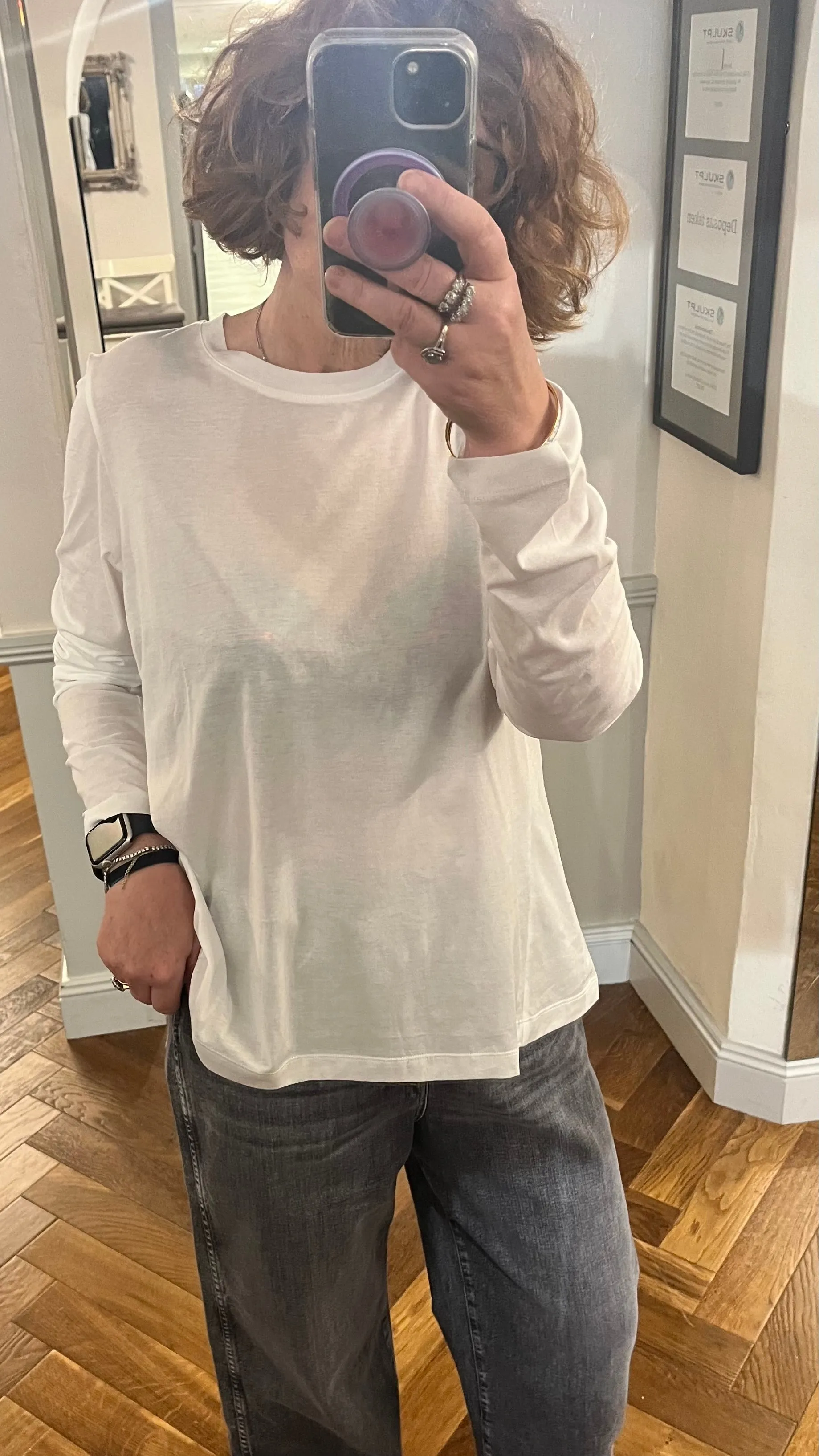 Lis Lareida Temin Long Sleeve Tee in White