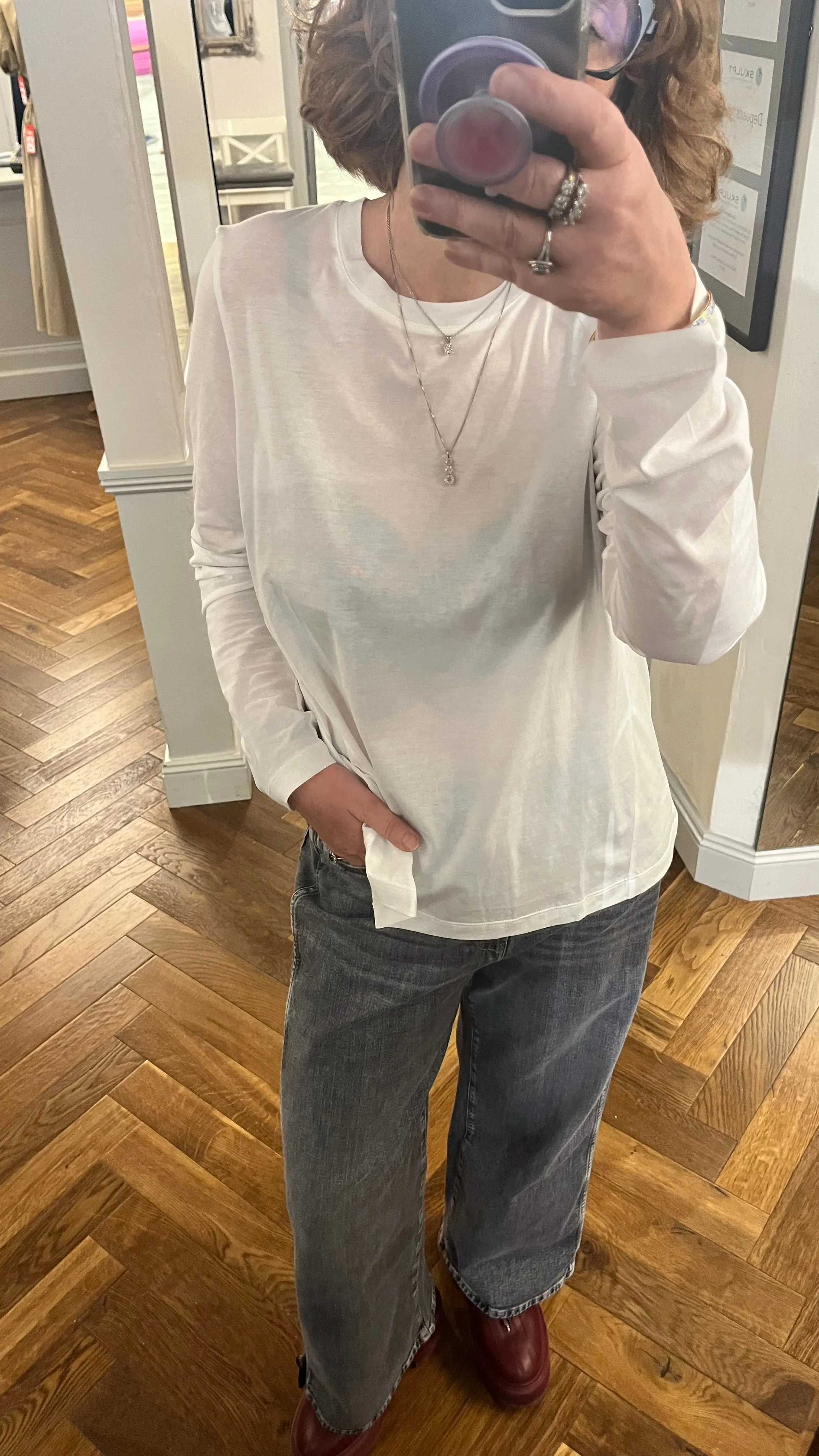 Lis Lareida Temin Long Sleeve Tee in White