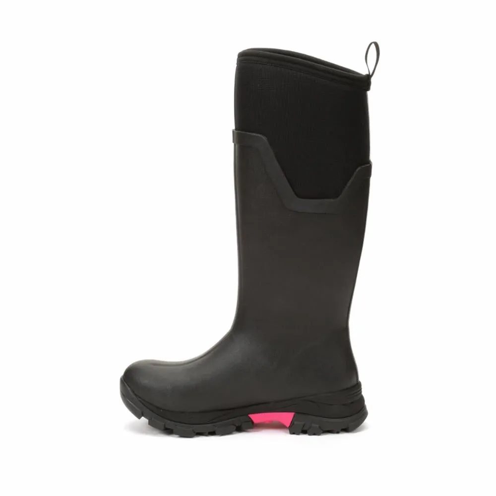 Muck Footwear Women ARCTIC ICE VIBRAM ARCTIC GRIP ALL TERRAIN TALL BLACK/HOTPINK