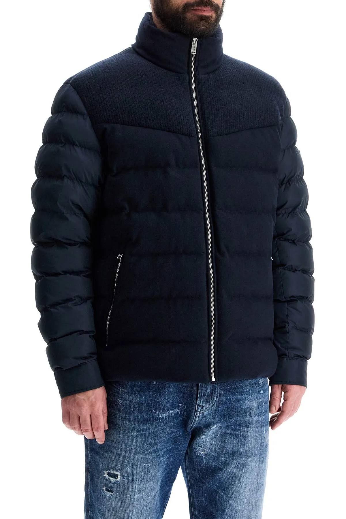 Padded High Collar Winter Coat