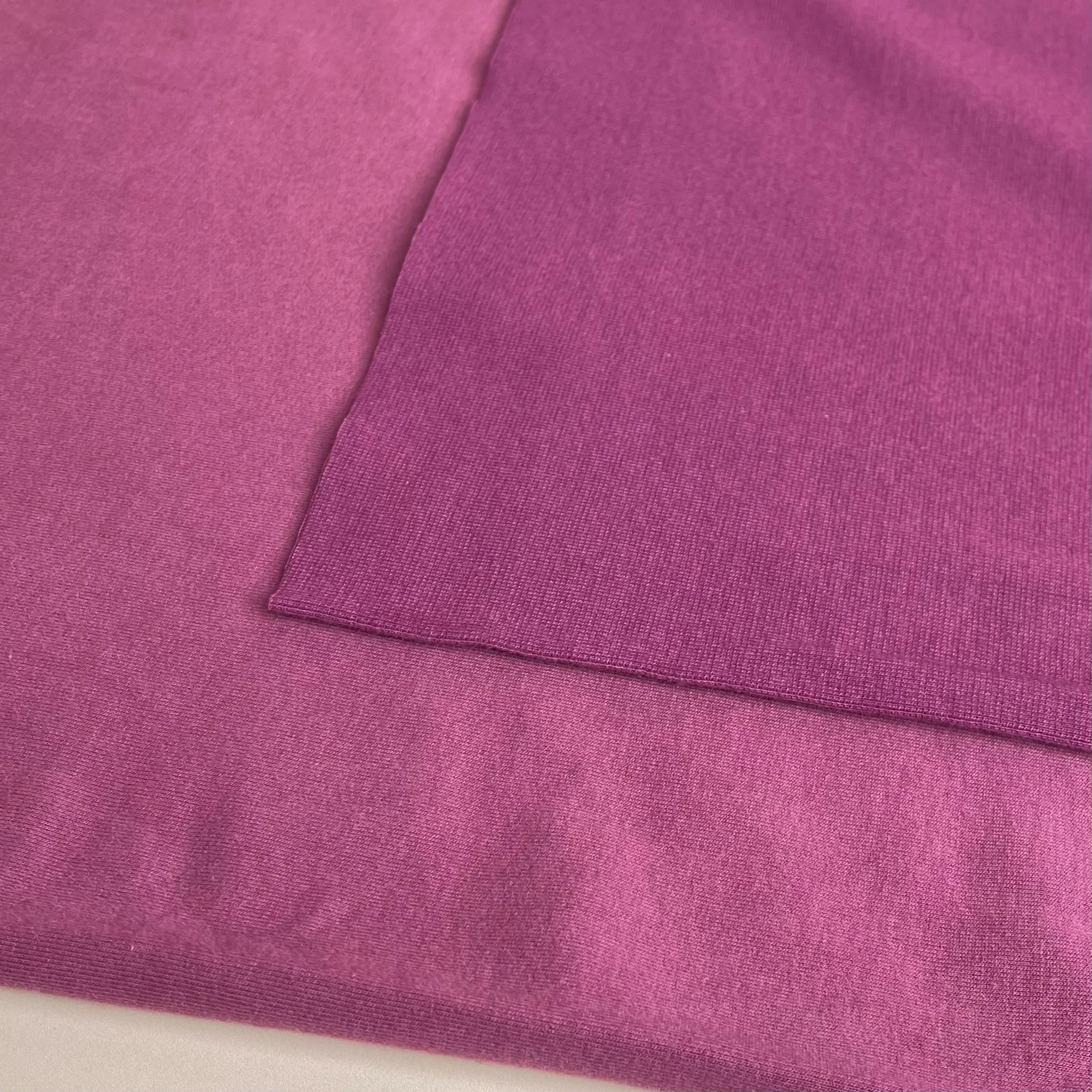 Peach Soft GOTS Organic Cotton Sweat-shirting in Plum