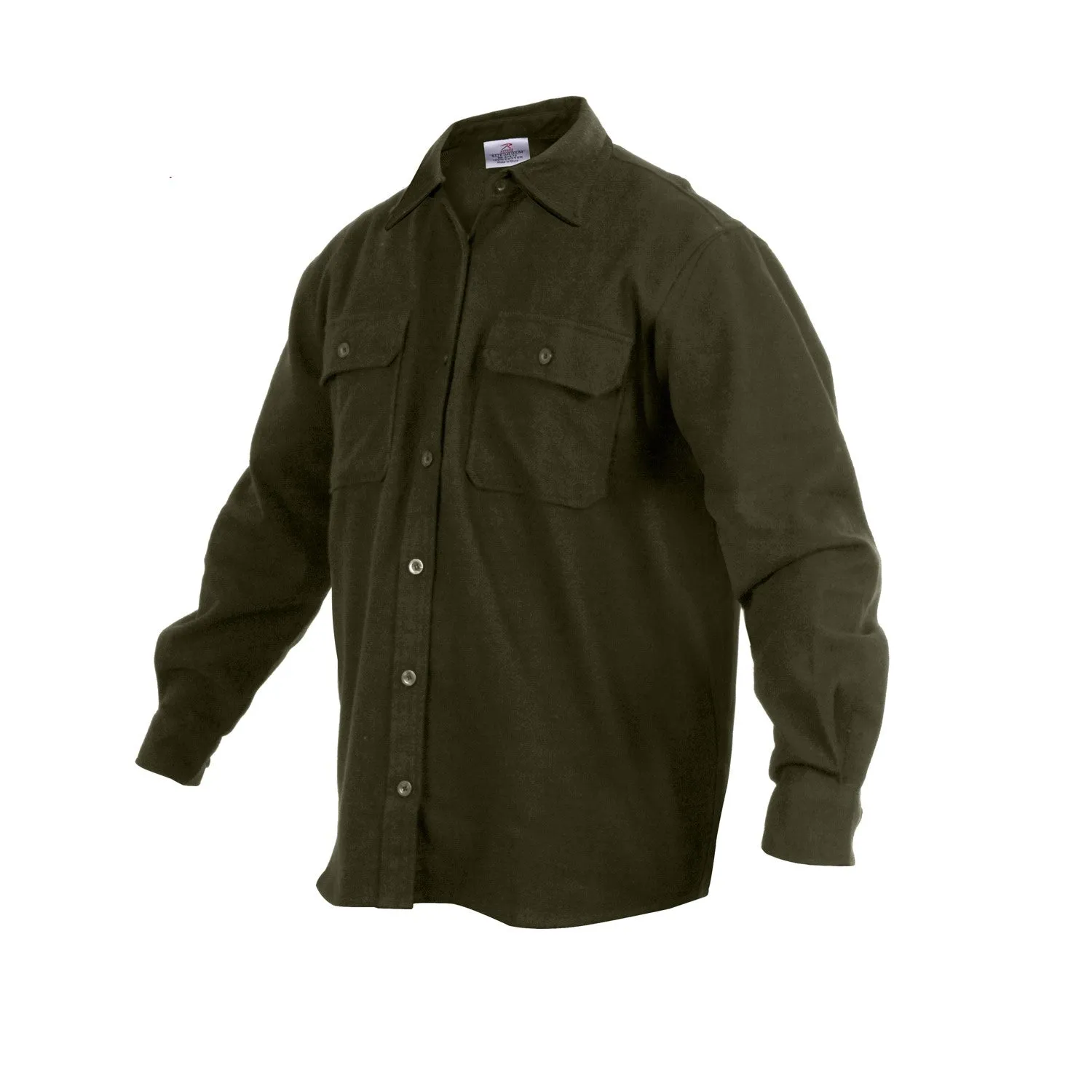 Rothco Mens Heavy Weight Solid Flannel Shirt - Size 2XL - 4XL