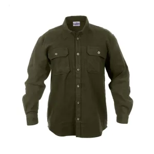 Rothco Mens Heavy Weight Solid Flannel Shirt - Size 2XL - 4XL