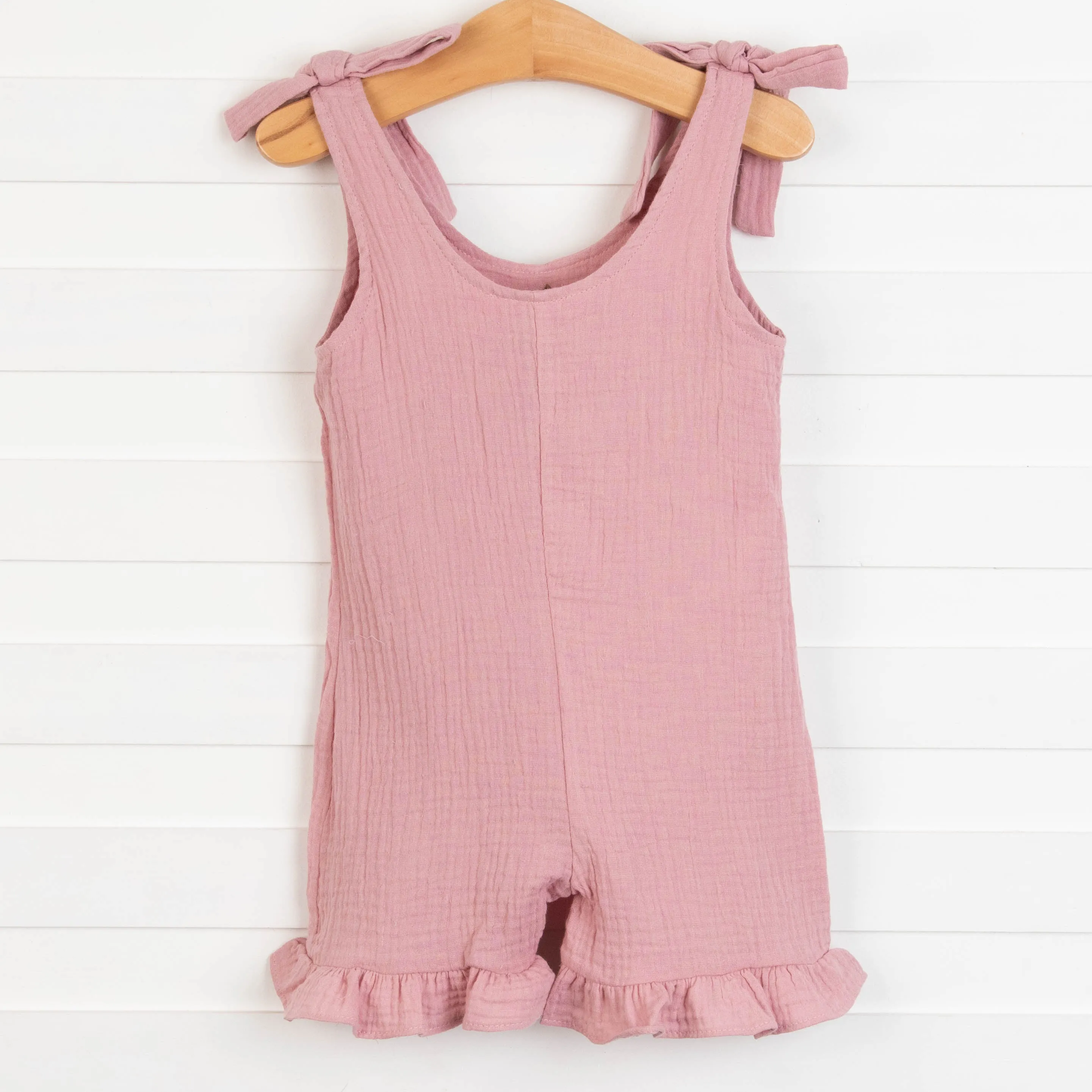 Sienna Muslin Romper, Mauve