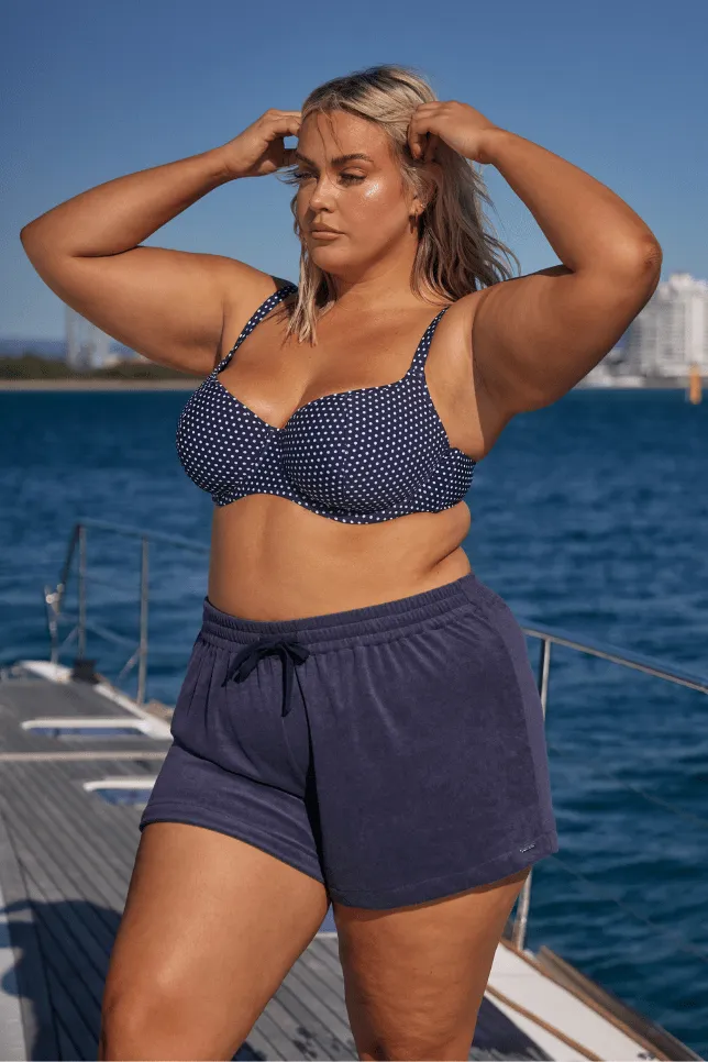 Terry Towelling Shorts Navy