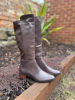Tetley Long Boots - Chocolate