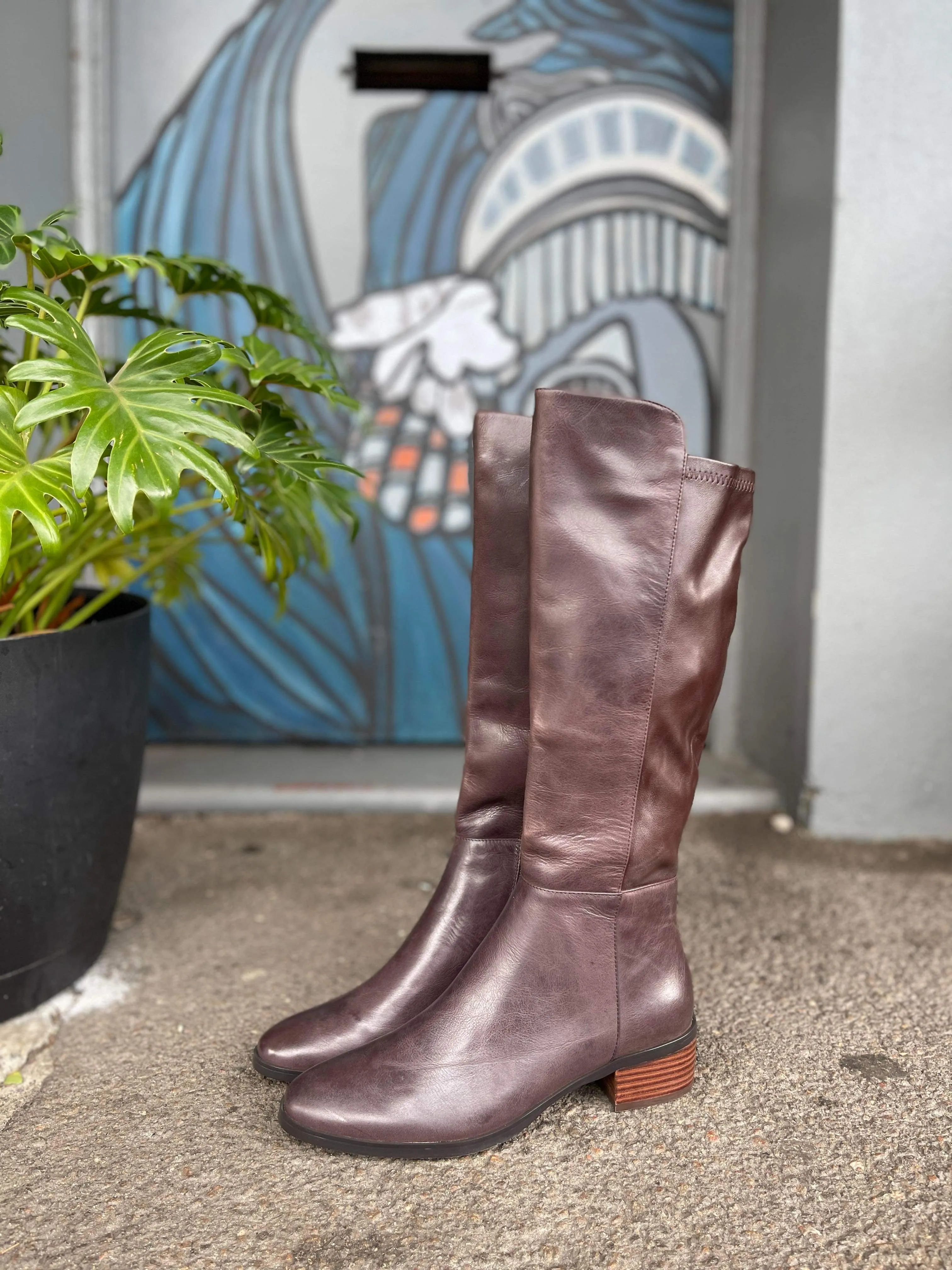 Tetley Long Boots - Chocolate