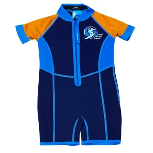 Watercolors Thermal Swimsuit WA200-19 - Navy/Orange