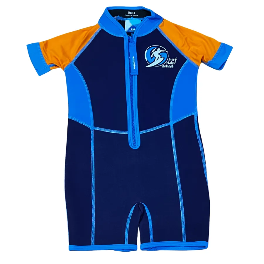 Watercolors Thermal Swimsuit WA200-19 - Navy/Orange