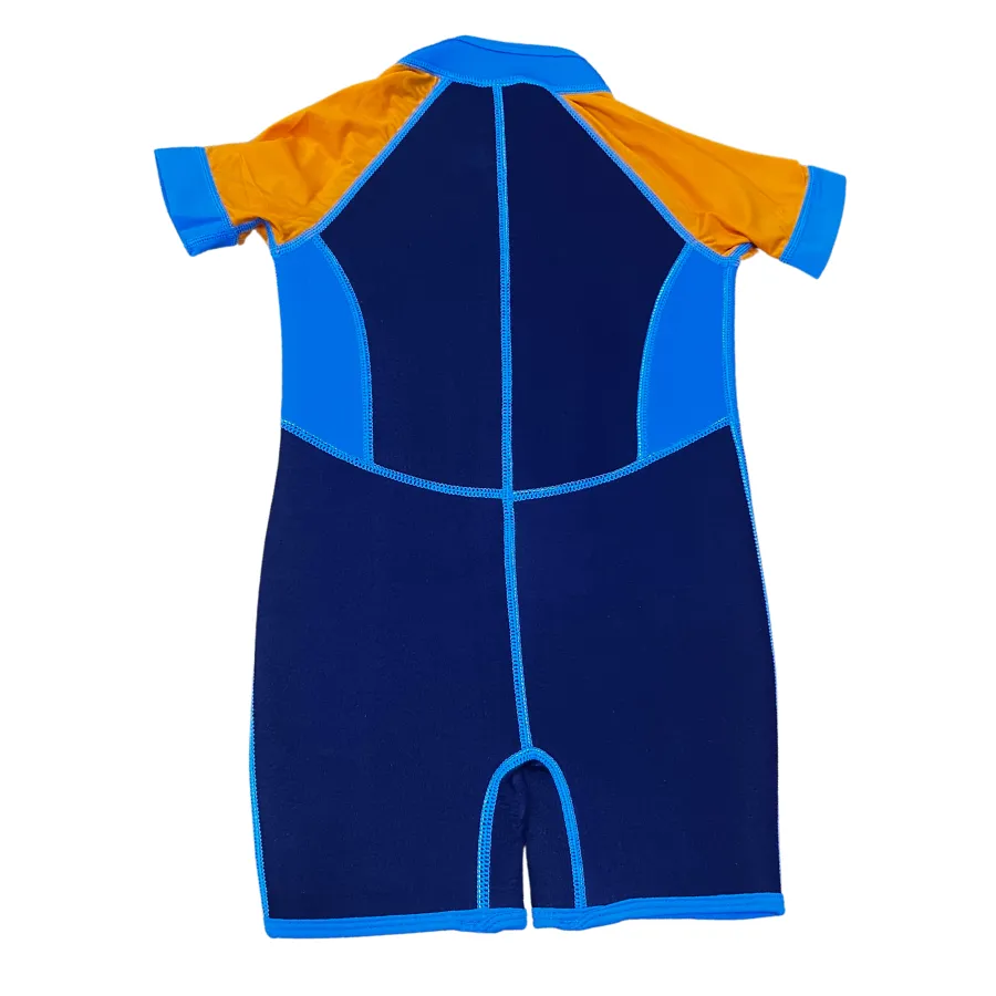 Watercolors Thermal Swimsuit WA200-19 - Navy/Orange