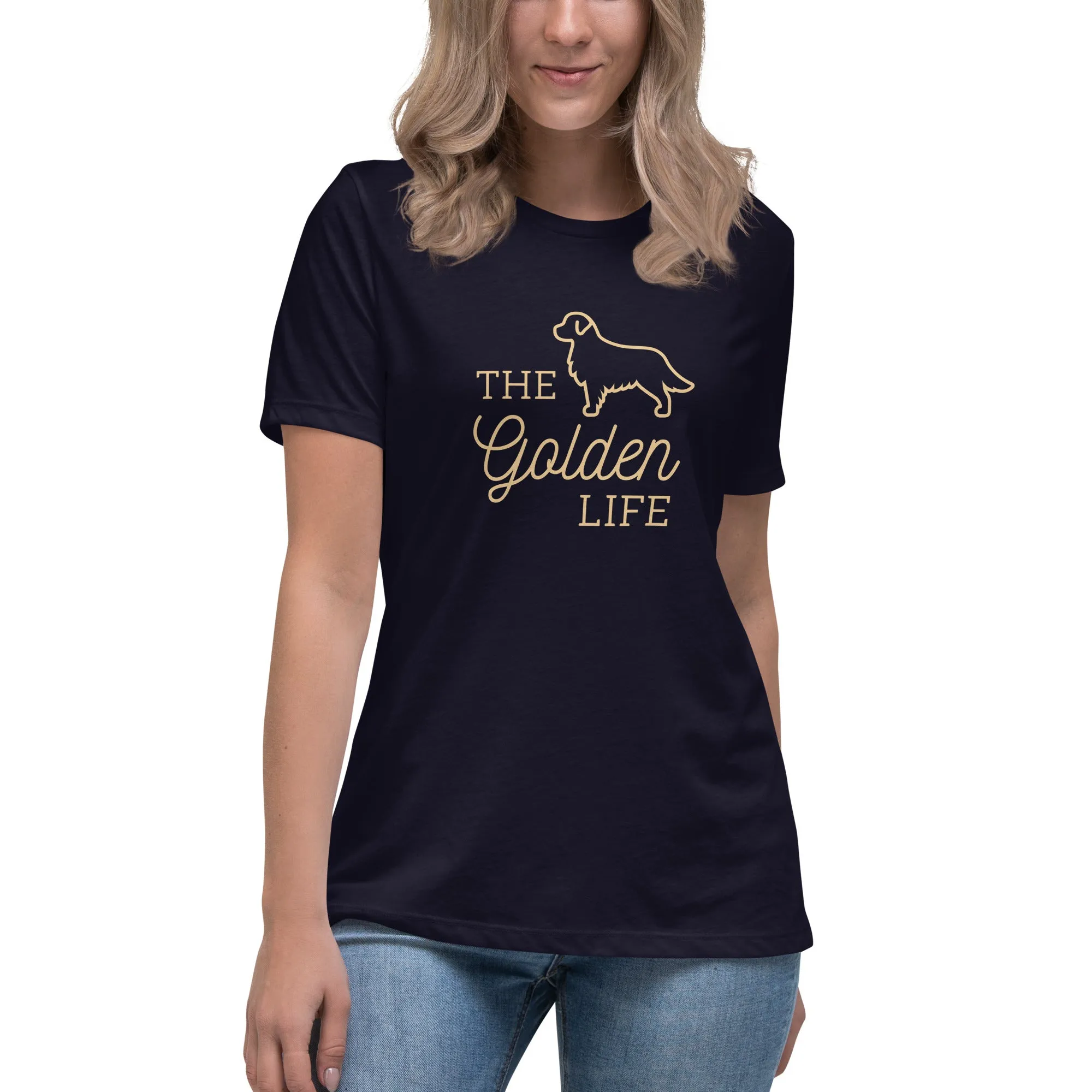 Women's Premium Cotton Relaxed T-Shirt - The Golden Life